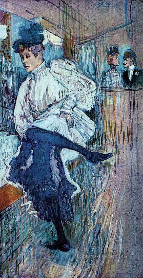 jane avril danse 1892 1 Toulouse Lautrec Henri de Peintures à l'huile